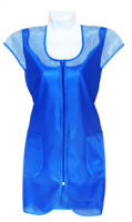 Халат нейлоновый "Синий" (полрукава) женский для сферы обслуживания